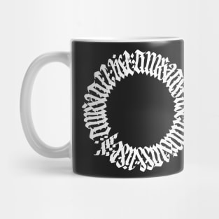 amstaff life calligraphy Mug